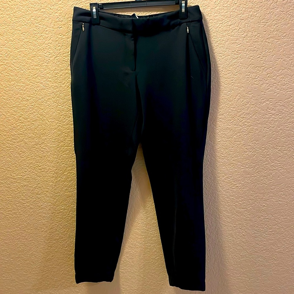 WHBM Crepe Drapey Pant - Black - Sz 8 - NEW